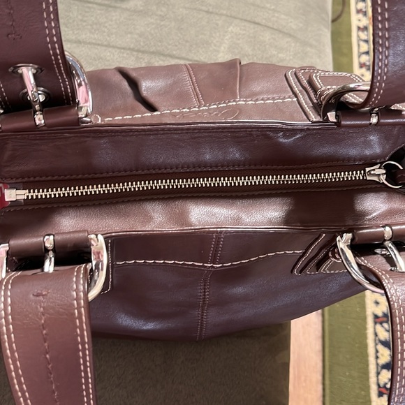 Coach Brown Leather Soho Hampton Tote Bag - Picture 2 of 8